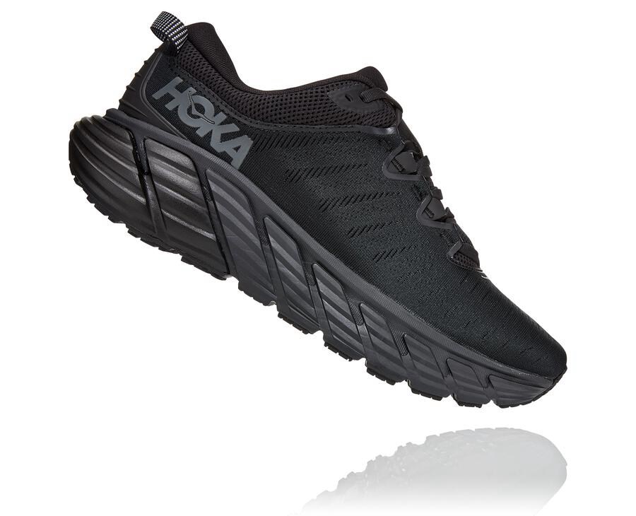 Zapatillas Running Hoka One One Hombre - Gaviota 3 - Negras - OQG476039